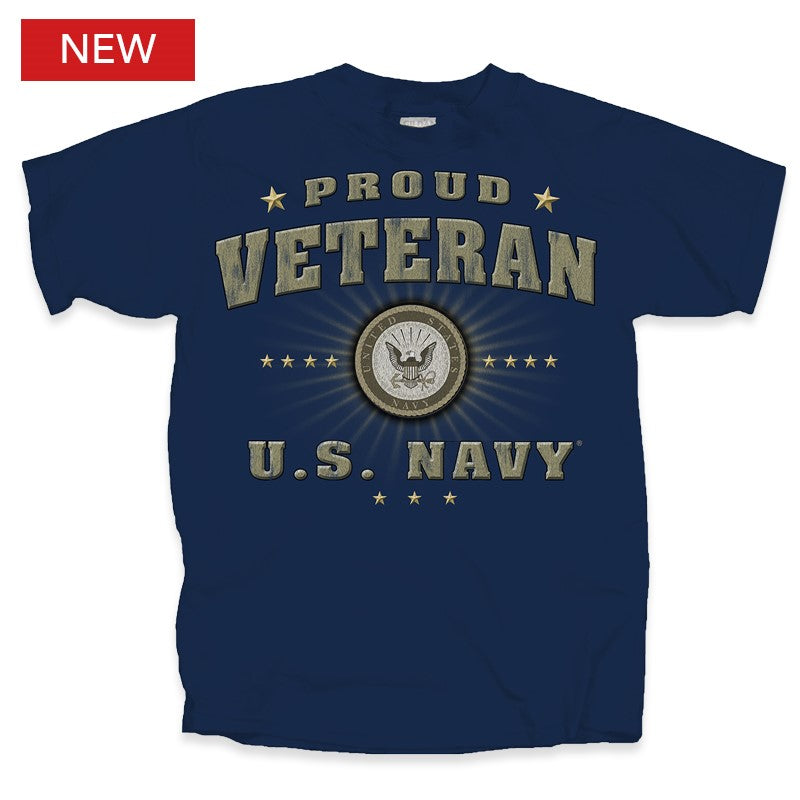 Navy Veteran Burst T-Shirt