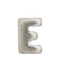 Ribbon Device Silver Letter E Small