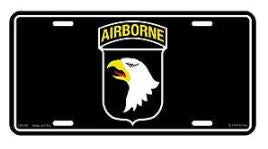 101st Airborne License Plate