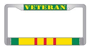 Vietnam Veteran License Plate Frame