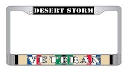 Desert Storm Veteran Plate Frame