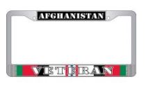 Afghanistan Veteran License Plate Frame