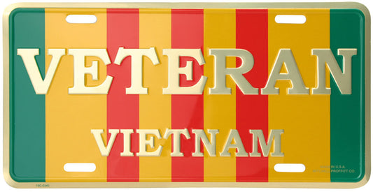 Vietnam Veteran Ribbon License Plate