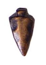 Ribbon Device Bronze Arrowhead 1/4"