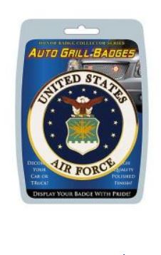 Air Force Auto Grill Badge
