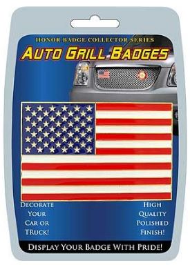 USA Car Grill Badge