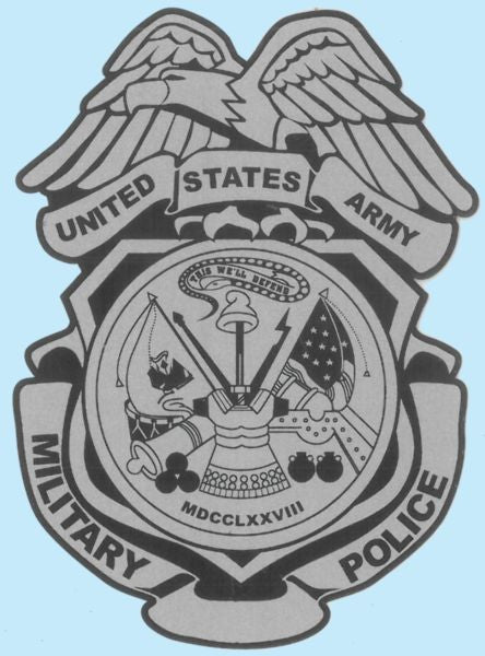 Military Police Badge Decal