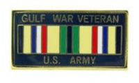 US Army Gulf War Veteran Pin