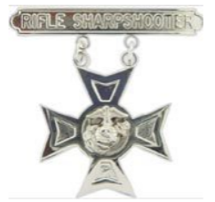 USMC Rifle Sharpshooter Qualification Badge
