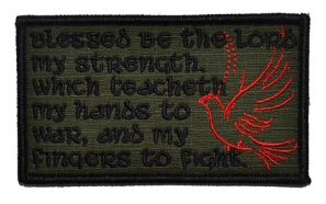 Psalm 144 Blessed Be the Lord Velcro Patch