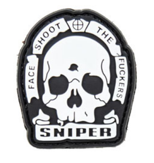Face Shoot Sniper Skull Patch