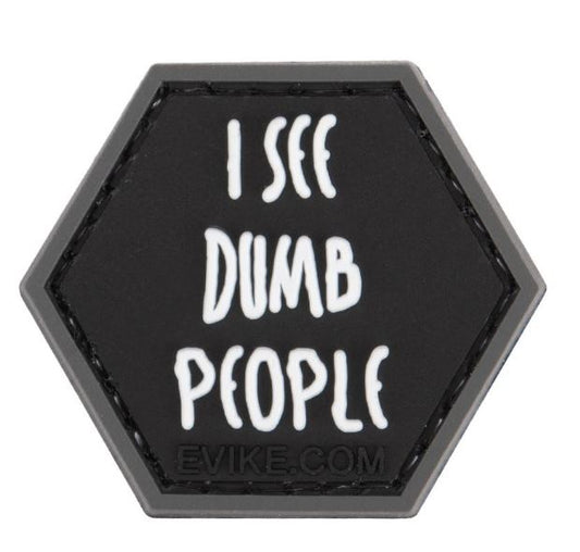 PVC Hex Patch, I See Dumb People