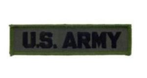 U.S. Army Name Tape Patch - OD