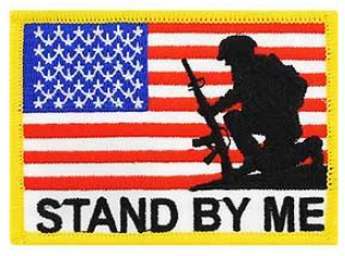 Stand By Me US Flag Soldier Patch