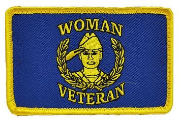 Women Veteran Rectangle Patch - Velcro