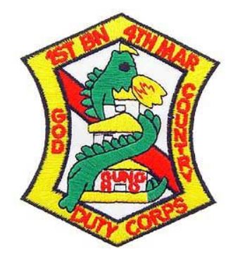 1st Battalion 4th Marine Patch