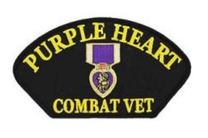 Purple Heart Combat Vet Patch