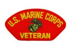 Marine Veteran Hat Patch