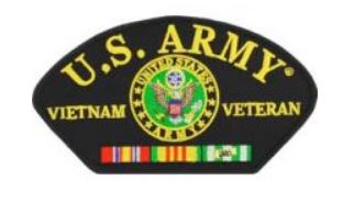 U.S. Army Vietnam Veteran Hat Patch