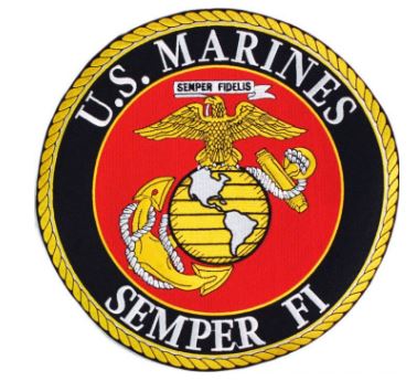 Marine Semper Fi Patch 10"