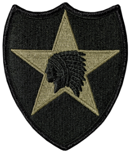 2nd Infantry Divison Scorpion Patch with Fastener OCP