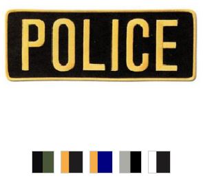 Police Back Patch - Large