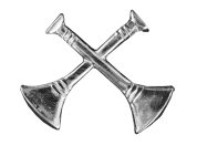 Bugles Collar Device - Pair