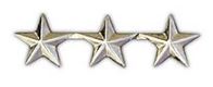 Police Officer Rank Pins 11/16" - Silver PAIRS