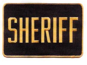 Sheriff Back Patch - Medium