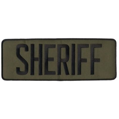Sheriff Large Back Patch