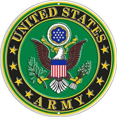 U.S. Army Crest Metal Sign