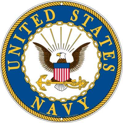 U.S. Navy Logo Metal Sign