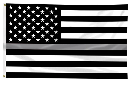 Thin Silver Line US Flag