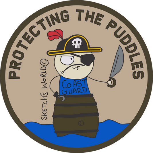 Sketch's World © Protecting The Puddles - Sticker