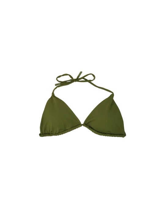 SavTac Olive Bikini Top