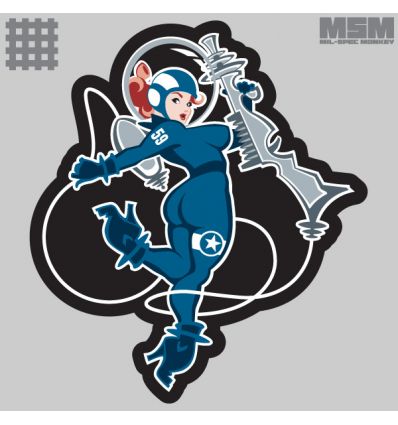 Space Girl 1 Pinup Patch