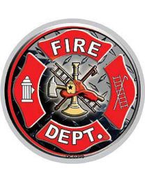 Fire Department Round Decal
