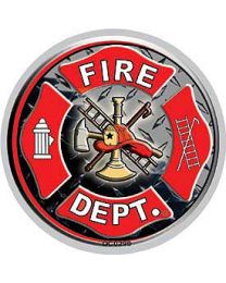 Fire Department Round Decal