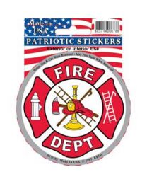 Fire Department Round Logo Decal