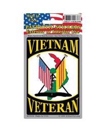 Decal Vietnam Veteran Flags