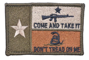 Texas Flag Come & Take It / DTOM Velcro Patch