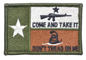 Texas Flag Come & Take It / DTOM Velcro Patch