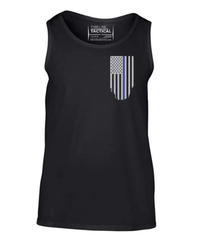 Thin Blue Line Line Honor Respect Tank Top