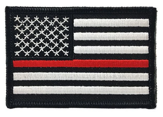 Thin Red Line US Flag Patch w Velcro