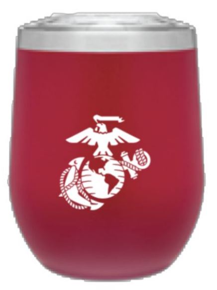 Marine EGA Logo Steel Tumbler - Red