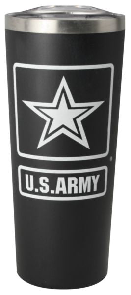 U.S. Army Star Cup Black Stainless Steel Tumbler