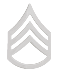 Army Rank Pins Silver - PAIR