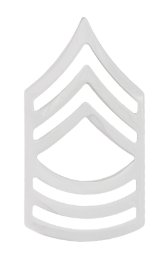 Army Rank Pins Silver - PAIR