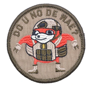 Ugandan Knuckles "Do you Know De Wae" 2nd Lt Combat Knuck Patch