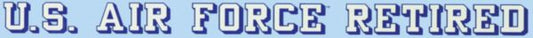 U.S. Air Force Retired Window Strip